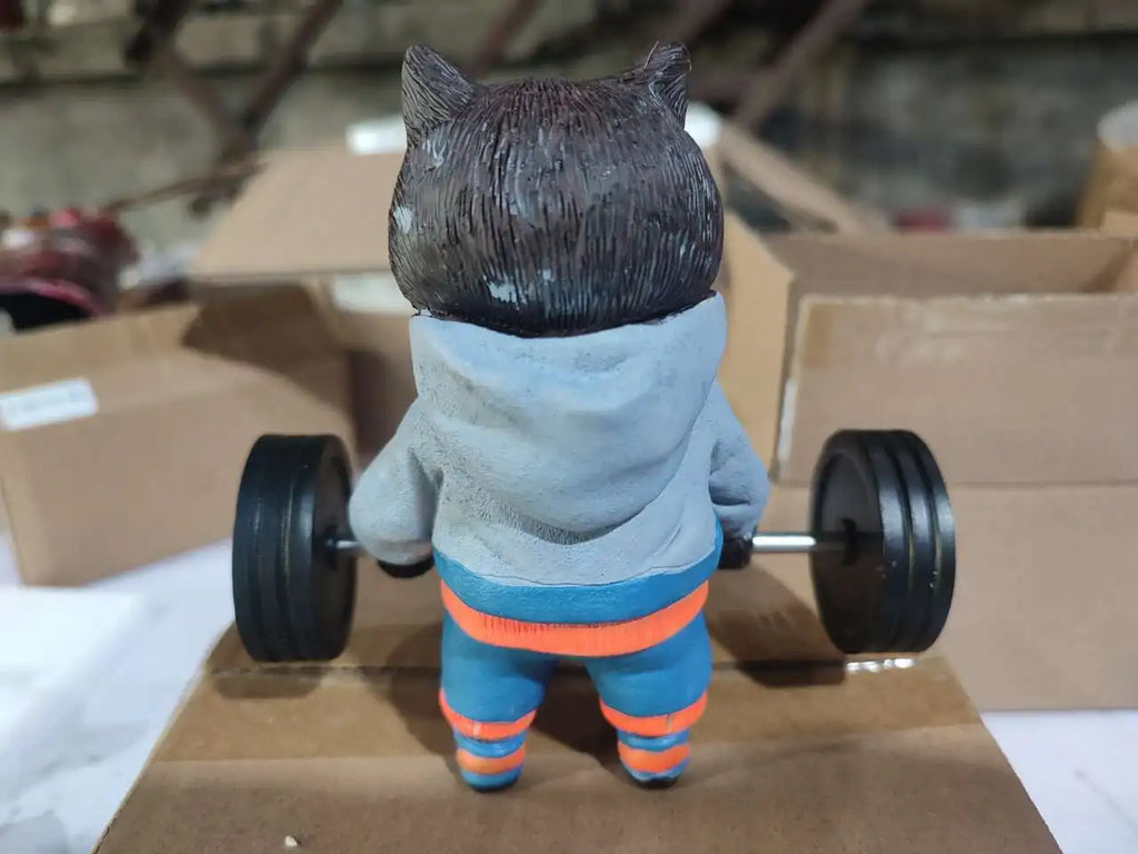 Cute Fitness Cat Sculpture. Cute Fitness Cat Sculpture Home Decor  Desk Decor Lootquake LLC