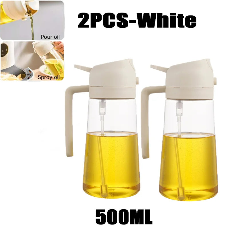 200/300/500ml Oil Spray Bottle BBQ Cooking Olive Oil Sprayer Plastic Baking Oil