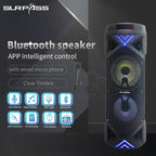 Wireless LargeSpeaker Portable Big PowerStereo soundbar SubwooferHeavy Bass Speakers Sound BoxMic FM Radio Bluetooth-compatible Lootquake LLC