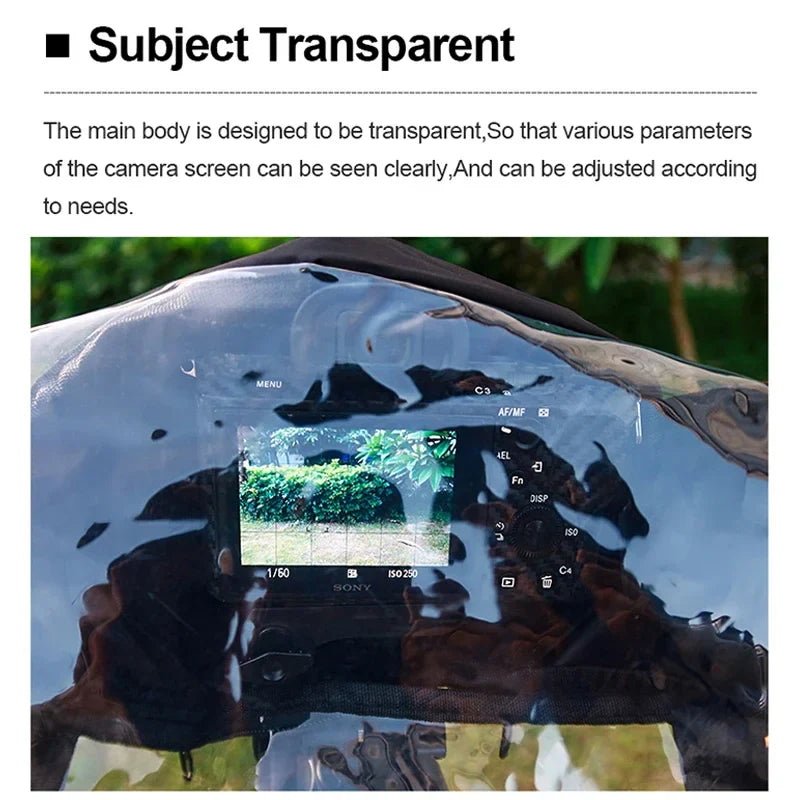 Waterproof Camera Rain Cover Raincoat Protector Bag DSLR Camera Portable Rainproof Accessories Lootquake LLC