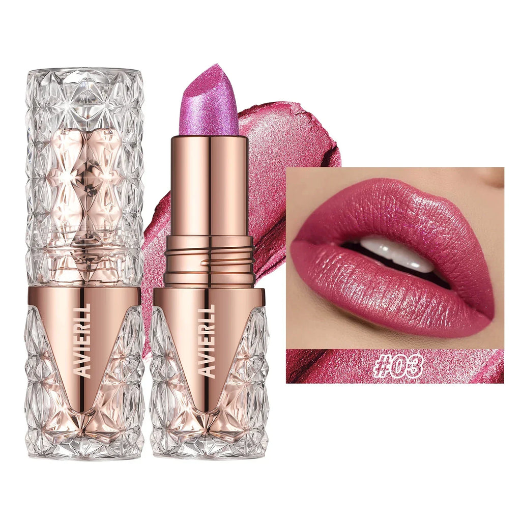 Fine Glitter lipstick, Quicksand Gold Lipstick, Moisturizing Silky Mermaid Girl Pink, Long-Lasting Waterproof Grapefruit Orange Lootquake LLC