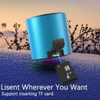 Wireless Speaker Portable Bluetooth 5.3 RGB Light Music Player Long Play TWS Connectivity Mic Subwoofer Mini Outdoor Bass Sound Lootquake LLC