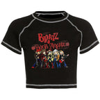 Women's Y2K Gothic Cartoon Print T-Shirt Trendy