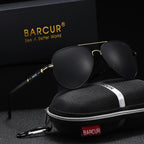 BARCUR Sunglasses Retro Chic Men Fashion Oversized Pilot Style Sunglasses with Mirrored TAC Lenses Durable Stainless Steel Frame for Hiking Outdoor Sports and Sun Protection for Summer Stevvex