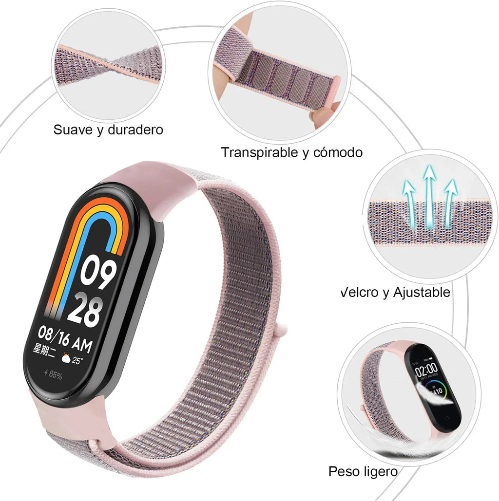 Nylon Loop for xiaomi Mi Band 9 8 Strap NFC SmartWatch Wristband Correa Replacement sport pulsera for Miband 7 6 5 4 3 Bracelet Lootquake LLC