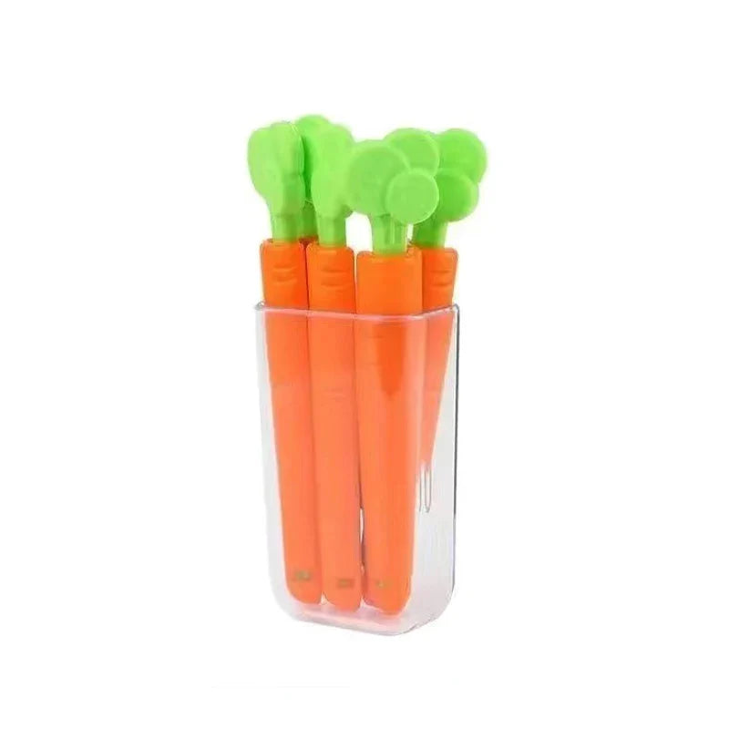5Pcs Tulip Seal Clips Kitchen Food Snack Seal Sealing Bag Clips with Magnetic Storage Box Reusable Bag Sealer Home Storage Tools Lootquake LLC