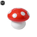 Cute Garbage Can Waste Bin with Lid Detachable Collect Rubbish Red Mushroom Table Desk Binwastebaske Mini Household Accessories