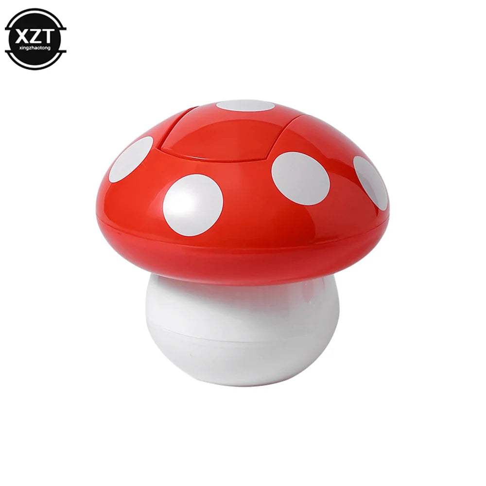 Cute Garbage Can Waste Bin with Lid Detachable Collect Rubbish Red Mushroom Table Desk Binwastebaske Mini Household Accessories