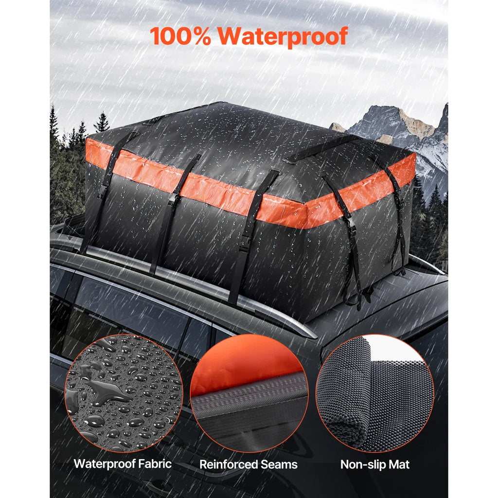 SucceBuy Car Rooftop Cargo Carrier Bag 20/23 Cubic Feet Roof Cargo Carrier 840D PVC Waterproof Car Roof Luggage Bag for  Vehicle Lootquake LLC