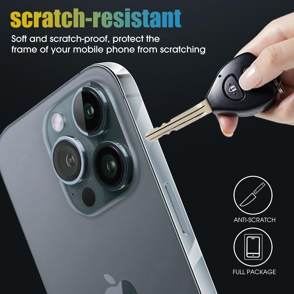 3Sets Clear Sticker Phone Side Film for iPhone 14 13 12 11 Pro Max X XR XS Frame Protective Ultra-Thin Border Film 3D Carbon Fiber Ultra Thin Protective Film Stevvex