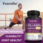 Multi-Collagen Capsules for Men and Women - Hydrolyzed Type I II III V X for Skin, Hair, Nails, Bones, Joints, Nutrition Lootquake LLC