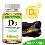 Vitamin D3 5000 IU - Supports Strong Bones & Immune Health - Gluten Free Non-GMO Vitamin D Supplement Lootquake LLC