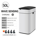 Smart Trash Can 20L 30 40 50 60 Liters Wastebasket Large Kitchen Garbage Cube Home Automatic Stainless Steel Garbage Bin Dustbin Lootquake LLC