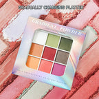 9Colors Solid Patting Nail Powders UV Polish Decoration Shimmer Fine Glitter Gradient Matte Pat Pat Manicure Polish Deco Powder