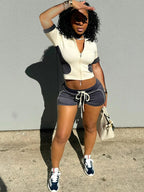 Chic Two-Tone Summer Sportswear Set for Women