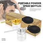 Refillable Barber Powder Spray Bottle Hair Building Fiber Applicator Talc Powder Blower Puffer Tools Salon Accessories Lootquake LLC