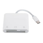3 in 1 Type C To CF/SD/TF Card Adapter SD Card Adapter Memory Card Reader CF SD TF Compact Camera Card Reader for iPad iPhone 15