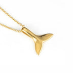 Dainty Gold Plated Mermaid Fish Tail Necklace For Women Summer Beach Jewelry Accessories