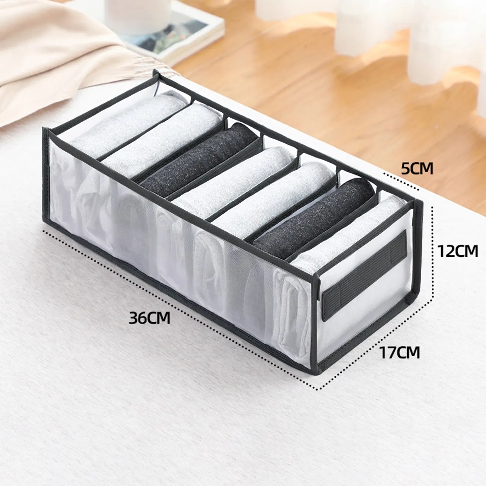 Fabric Underwear Bra Storage Box Underwear Sorting Box Panty Socks Compartment Storage Box Drawer Organizer Home Storage