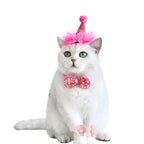 Pet Dog Birthday Party Dog Hat Candy Color Dot Lace Cat Bib Suit Cute Small Medium Dogs Costume Cap Pet Products Accessories Lootquake LLC