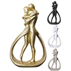 Contemporary Embrace Sculpture: Stylish Abstract Art Piece for Elegant Living Room & Home Decor Lootquake LLC