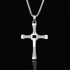 Fast And Furious Movie Dominic Toretto Cross Necklace Pendant 925 Sterling Silver Jewelry For Women Men Couple Lovers Xmas Gifts Lootquake LLC