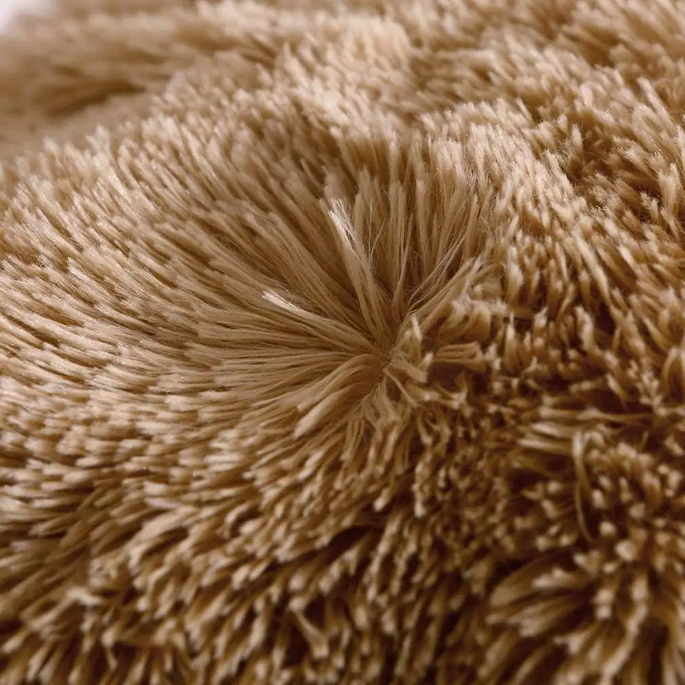Camel King Size Faux Fur Velvet Plush Duvet Cover Set with Pillowcases, Ultra Soft & Warm Pi-Mart