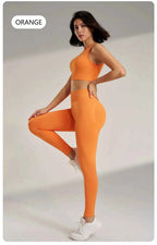 Women's High Waisted Leggings and Top THRIXINE