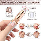 Women's Electric Eyebrow Trimmer Rechargeable Hair Removal Shaving Lip Bikini Lady Shaver Remover Body Facial Nose Epilator Pi-Mart