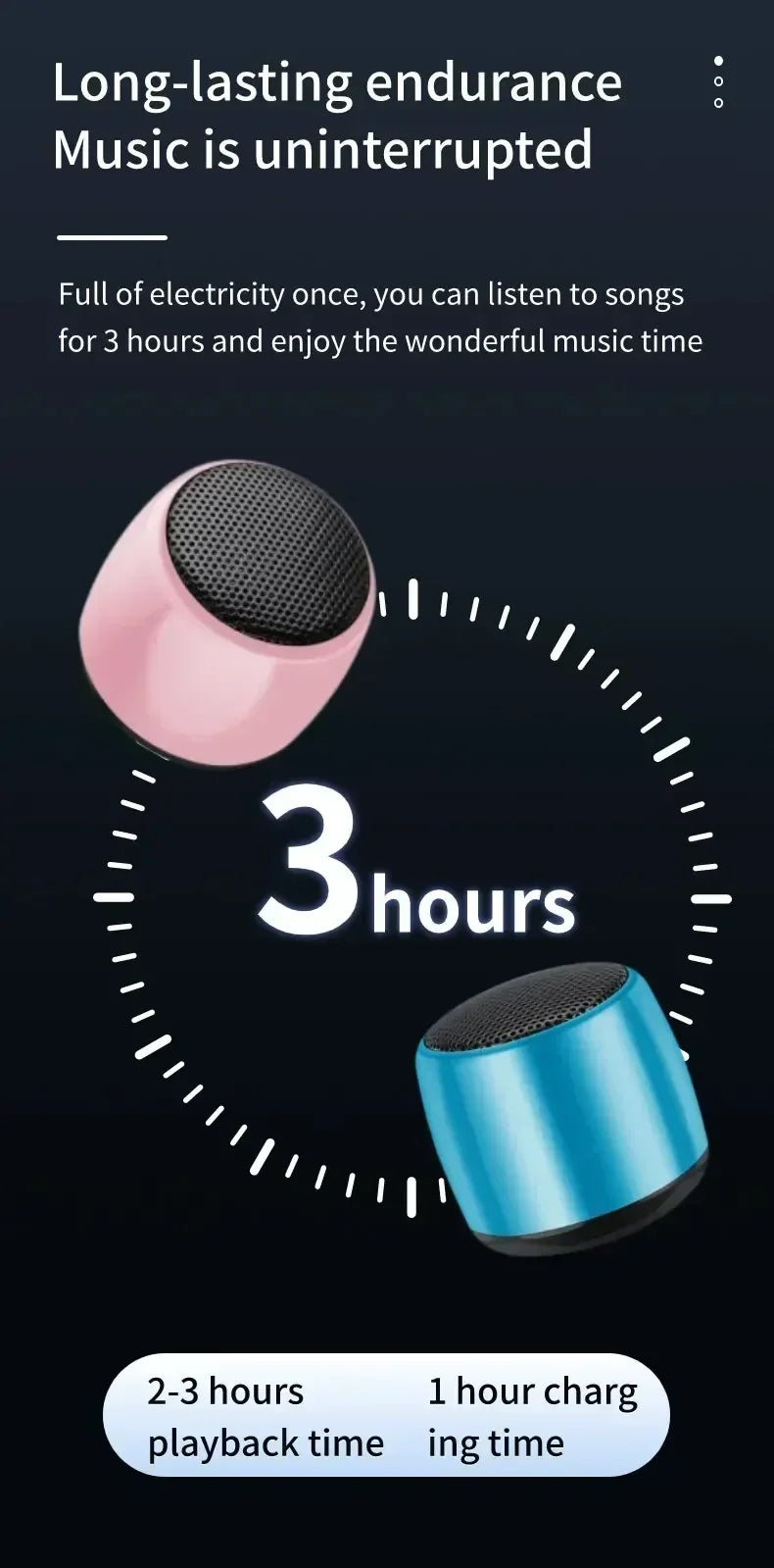 Mini Bluetooth Speaker HD Sound with Bass Smallest Wireless Speaker for Phone PC Tablet with Selfie Button Call Function Cute Lootquake LLC