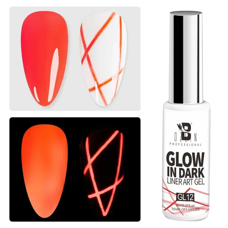 5ML Gold Silver Metallic Liner Paint Gel Polish Chrome Mirror Metal Effect Super Bright French UV LED Semi Permanent Nail Gel Lootquake LLC