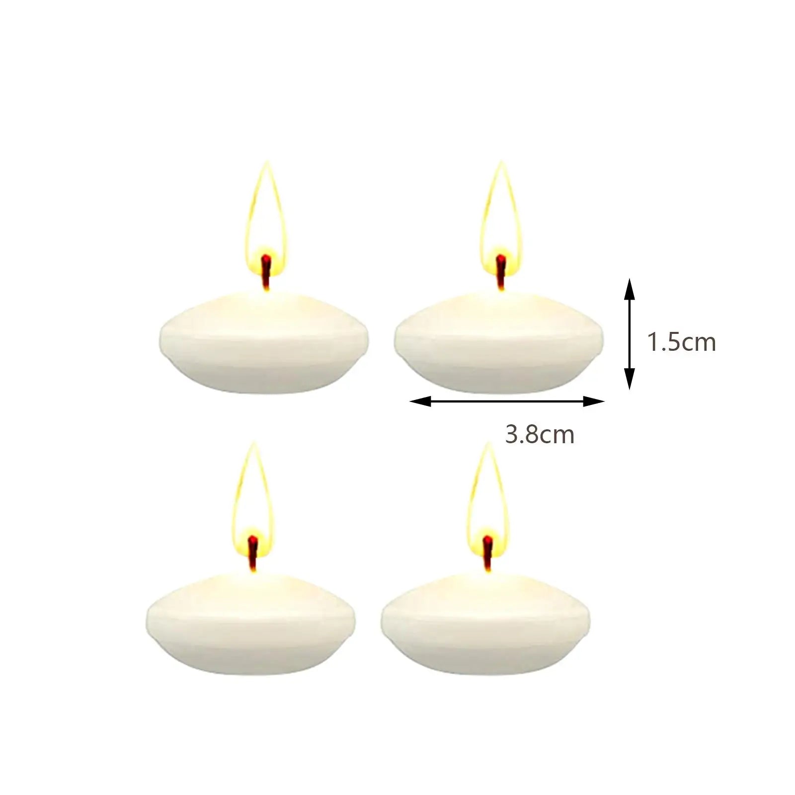 30Pcs Romantic Unscented Floating Candles DIY Round Decor Party Supplies for Dinners Anniversary Weddings Valentines Events Lootquake LLC