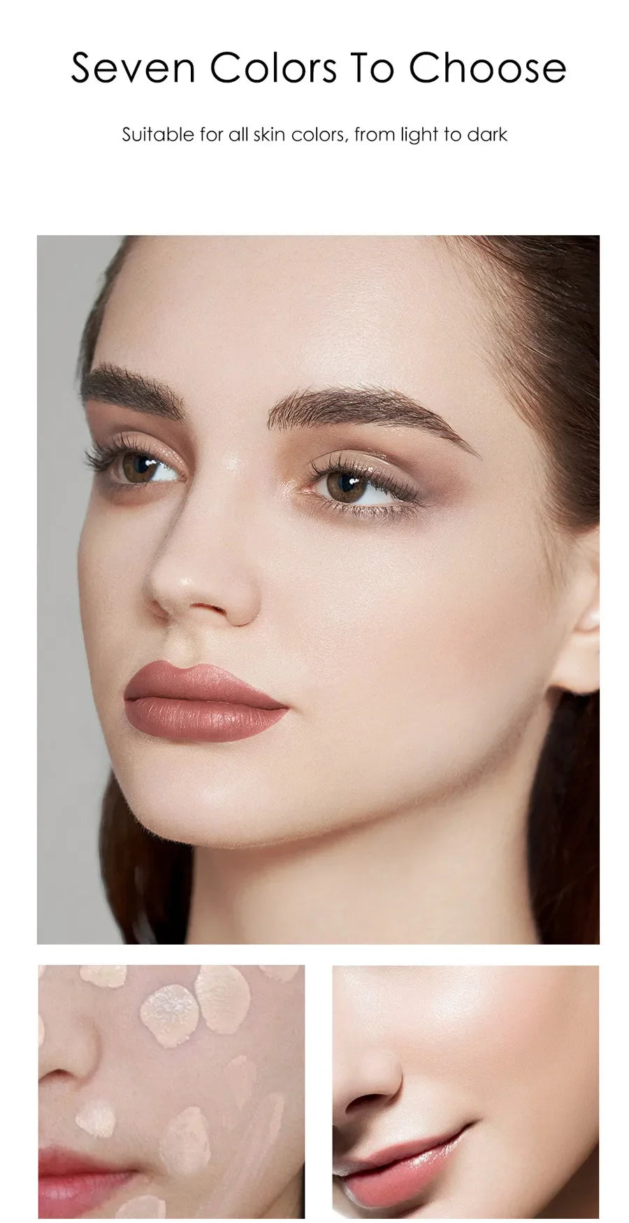 TLM TUM Liquid Foundation Cream Professional Full Coverage Face Concealer Waterproof Makeup Base Brighten Cover Dark Circles30ML Lootquake LLC