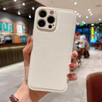Trendy Slim Leather Case with Full Protection Luxury Leather Textured Case for iPhone 11 12 13 Soft Shockproof Cover Leather Case Compatible with iPhone 12 13 Pro Max Elegant Phone Case Stevvex