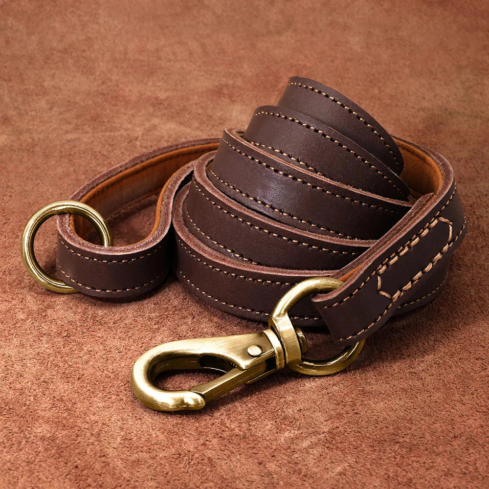 The Classic Leather Lead - Premium Dog Leash Fashioned Furbabies