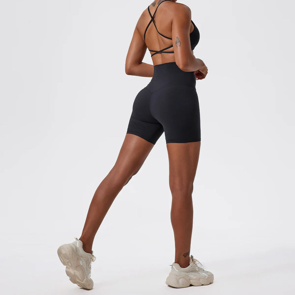 Ultra Comfort High-Waist Yoga Shorts THRIXINE