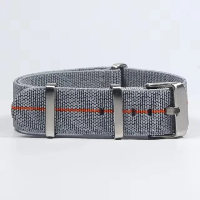 Polar Watch Band Nylon Elastic Strap Unisex Military Style Blue Red