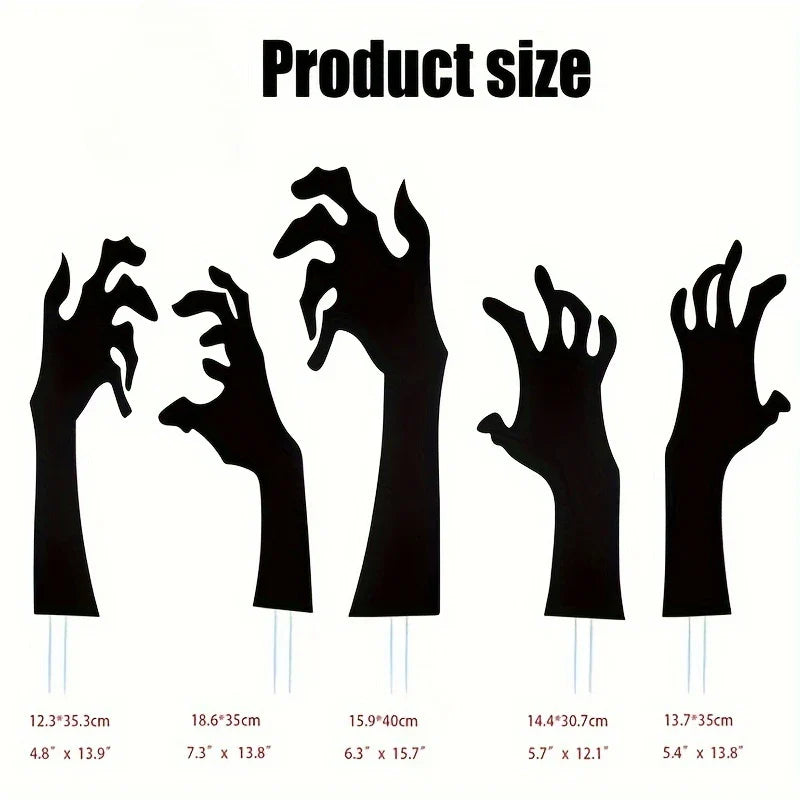 Halloween Decoration Black Hand Courtyard Outdoor Garden Lawn Stake Logo Suitable For Halloween Party Decoration Supplies Props