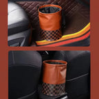 Car Mounted Foldable Garbage Bin with Multifunctional Storage Waterproof Back Mounted Large Capacity Garbage Bin Car Accessories