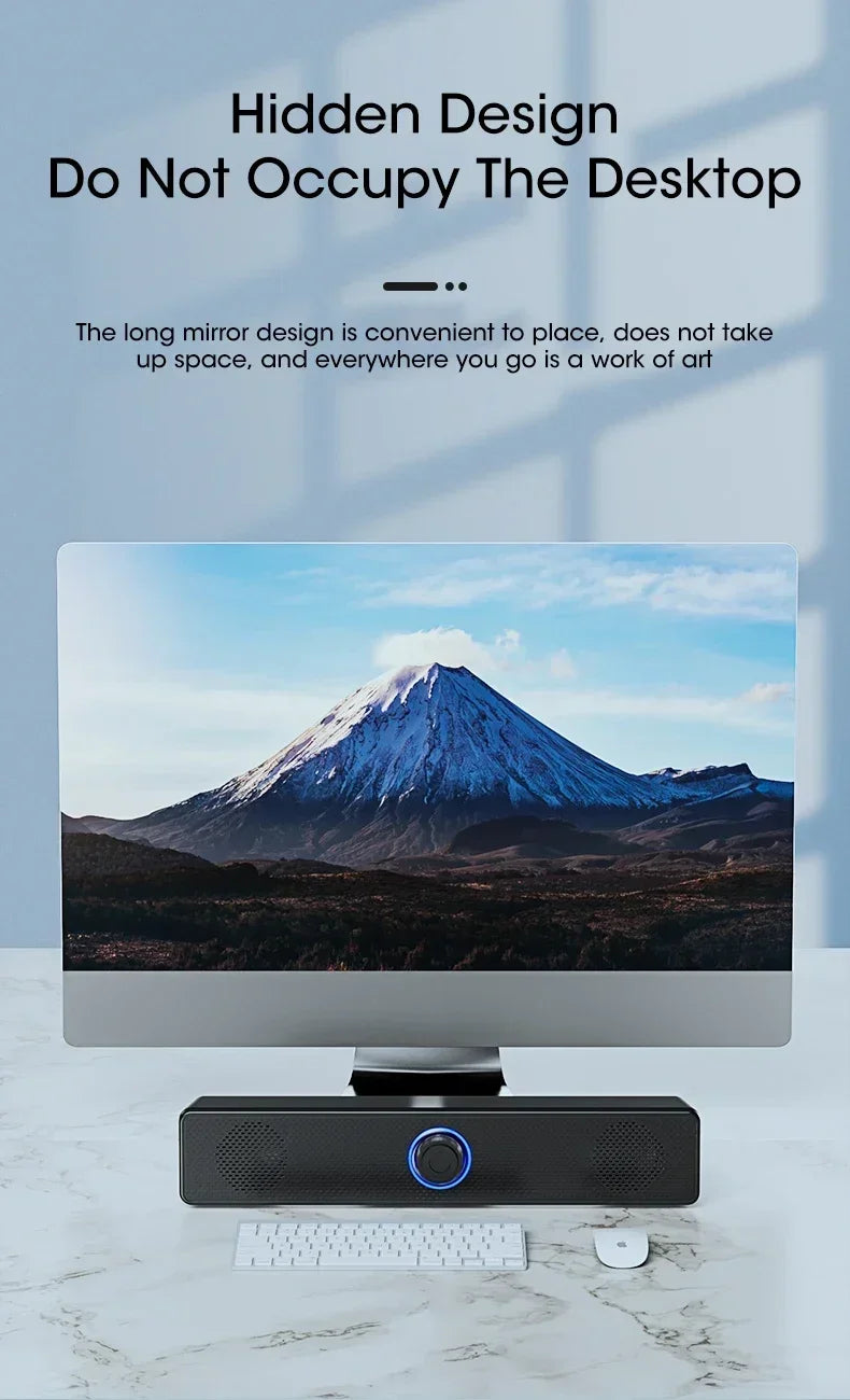 Computer Desktop High-quality Bluetooth Wired Dual-purpose High-volume Microphone Two-in-one Speaker Home Surround Audio System Lootquake LLC