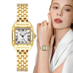 UTHAI Women Watch Light Luxury Brand Stainless Steel Strap Ladies Business Quartz Watches Female Fashion Clock Watch