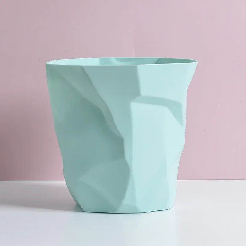 Creative Irregular Trash Can Bathroom Waste Garbage Bin Household Toilet Bin Home Rubbish Can for Kitchen Bathroom Garbage