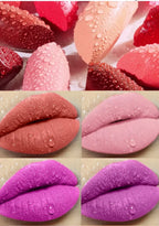 Pearl White Exhibitionist Lipstick Nude Red Pink Matte Lipstick Long Lasting Smudge Proof Waterproof Non-Transfer Formula
