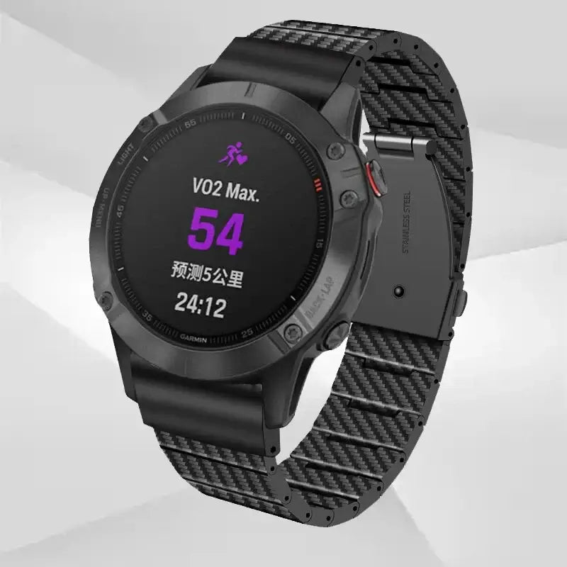 Garmin Carbon Fiber Band - Durable QuickFit Strap - SJB-DIAMOND ELITES