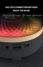 Portable Bluetooth 5.3 Breathing Lamp Speakers 3D Hi-Fi  Audio Subwoofer Outdoor Loudspeaker Music Surround Bass Box Speaker Lootquake LLC