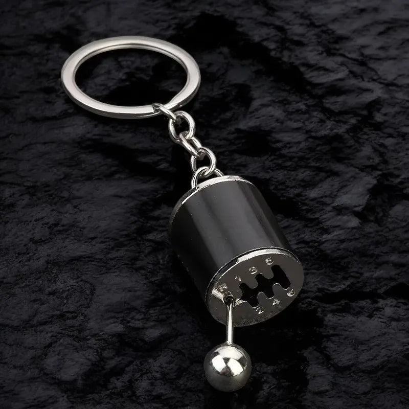 Personalized Keychain Creative Metal Mini Car Parts Manual Transmission Auto Keyring Accessories Key Ring Chain Men Lover Gift Lootquake LLC