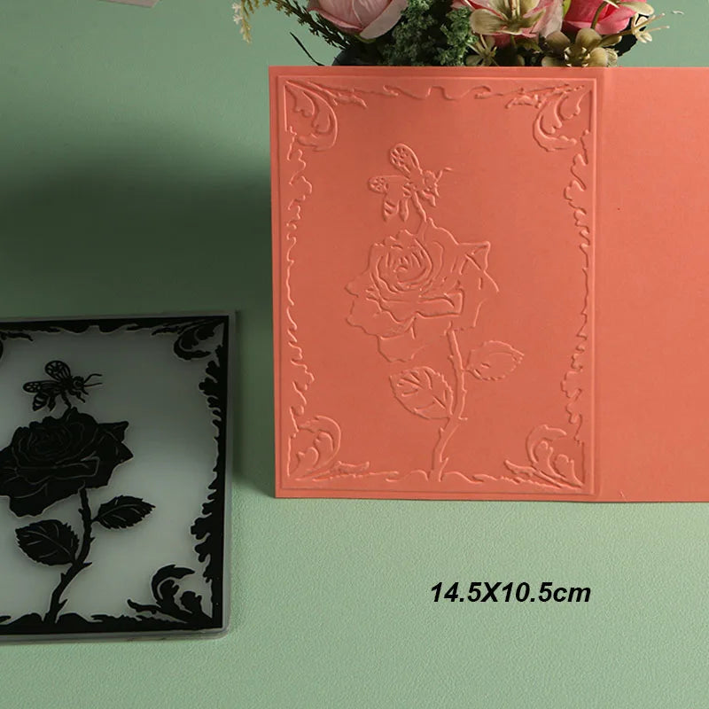 DUOFEN Crafts plastic embossing folder collection 2 paper embossing flower mold Christmas Birthday Easter day wedding Lootquake LLC