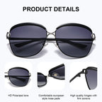 BARCUR Sunglasses Women’s Fashion Polarized Metal Frame Sunglasses UV400 Protection Multi-Color Options Trendy Square Sunglasses with Exquisite White Gift Box for Summer Parties Travel & Outdoor Events Stevvex