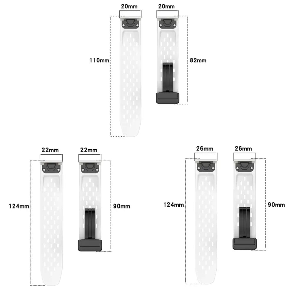 Garmin Silicone Band - Breathable QuickFit Strap BandsCo Straps