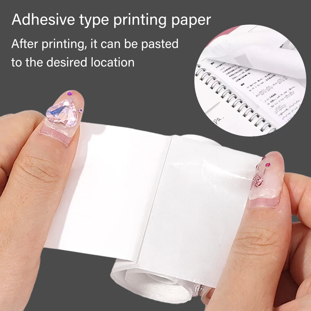 Self-adhesive Paper Sticker Colored Thermal Paper Roll for Mini Printer Kids Instant Print Camera HD Printing Paper Lootquake LLC